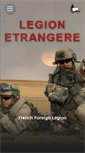 Mobile Screenshot of legion-etrangere.com