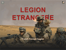 Tablet Screenshot of legion-etrangere.com